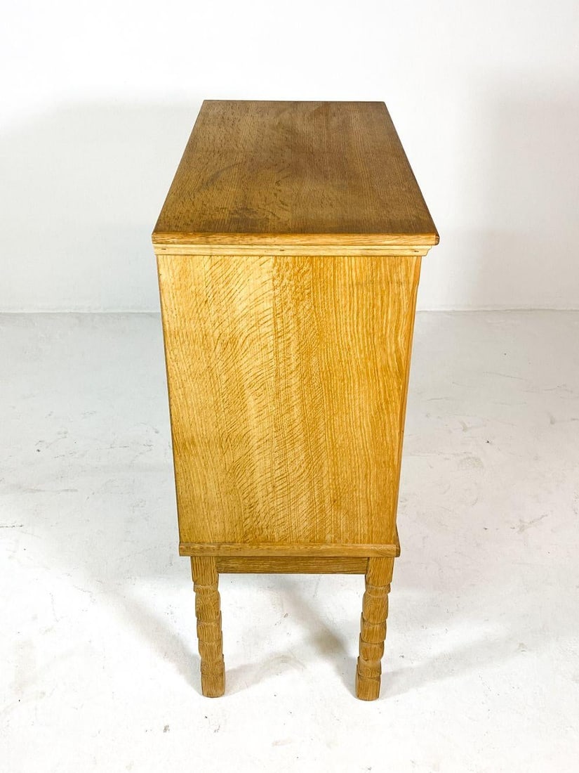 1970s Danish Oak & Glass Cabinet Henning Kjaernulf Style - 5