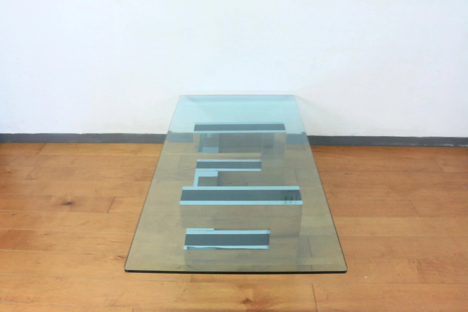 Chrome Coffee Table Styled From Paul Evans - 4