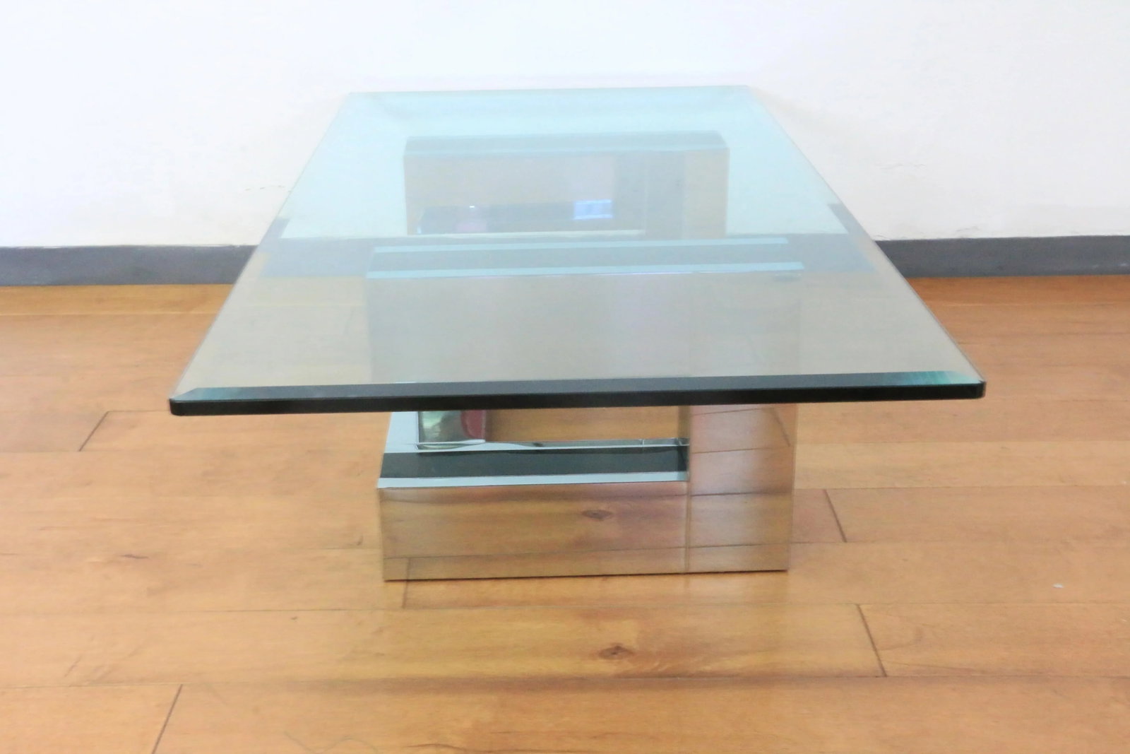 Chrome Coffee Table Styled From Paul Evans - 5