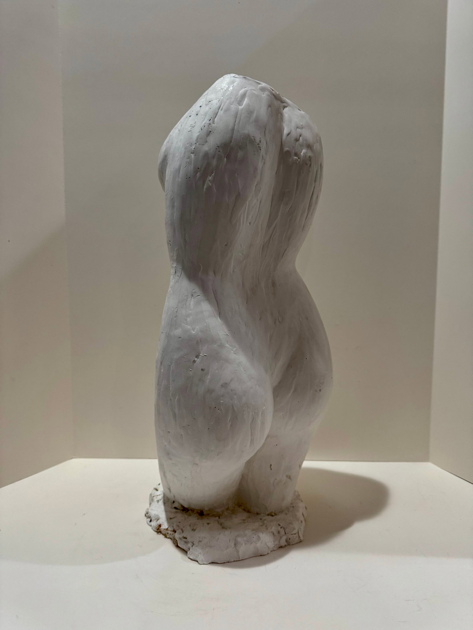 1960s Larry Mohr White Plaster Female Torso Sculpture Signed Estate Mid Century Modern - 2