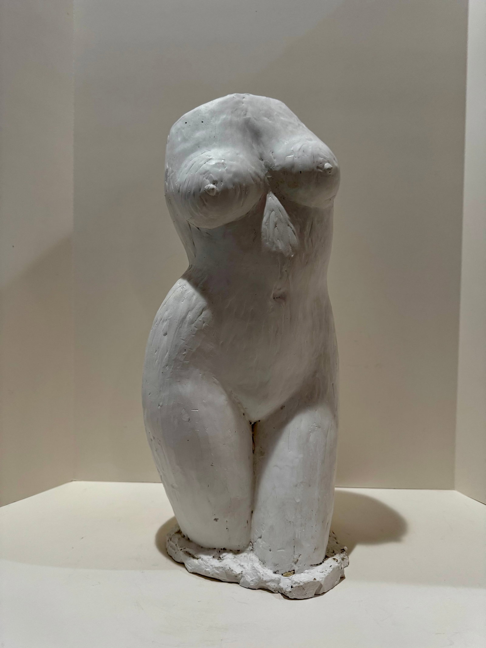 1960s Larry Mohr White Plaster Female Torso Sculpture Signed Estate Mid Century Modern - 7