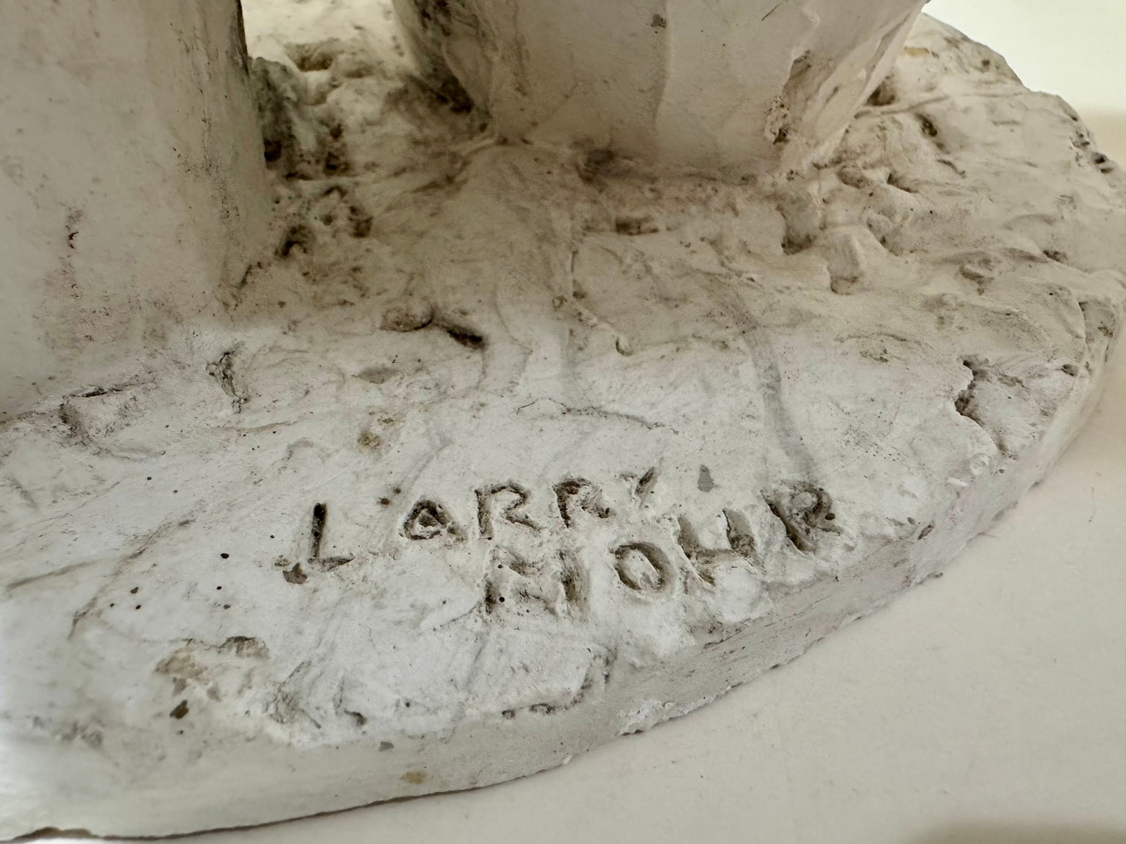 1960s Larry Mohr Female Torso Sculpture White Plaster Signed Estate Mid Century Modern - 8