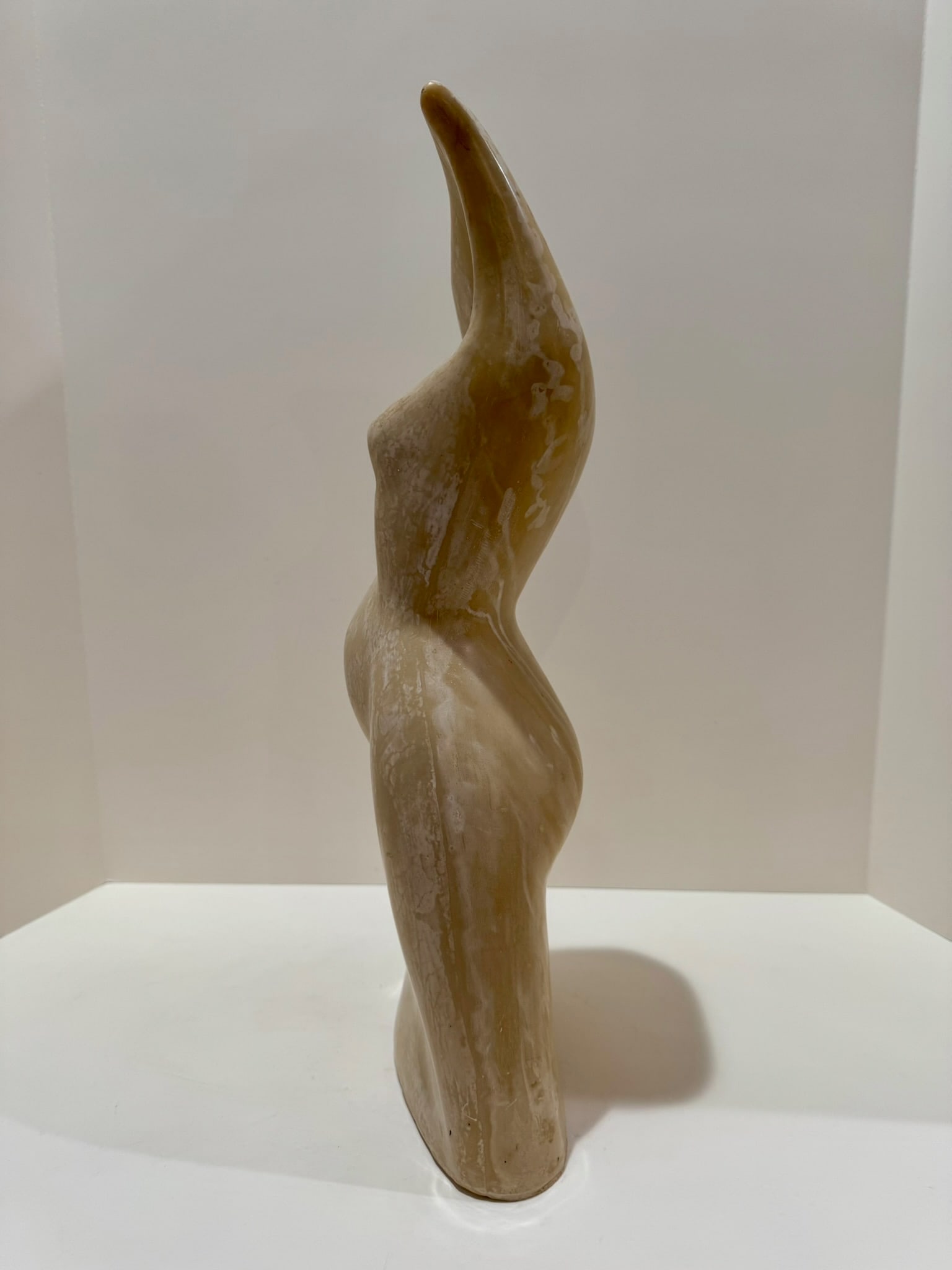 Mid 20th Century Larry Mohr Signed Resin Figurative Sculpture Abstract Female Form Modernist - 3