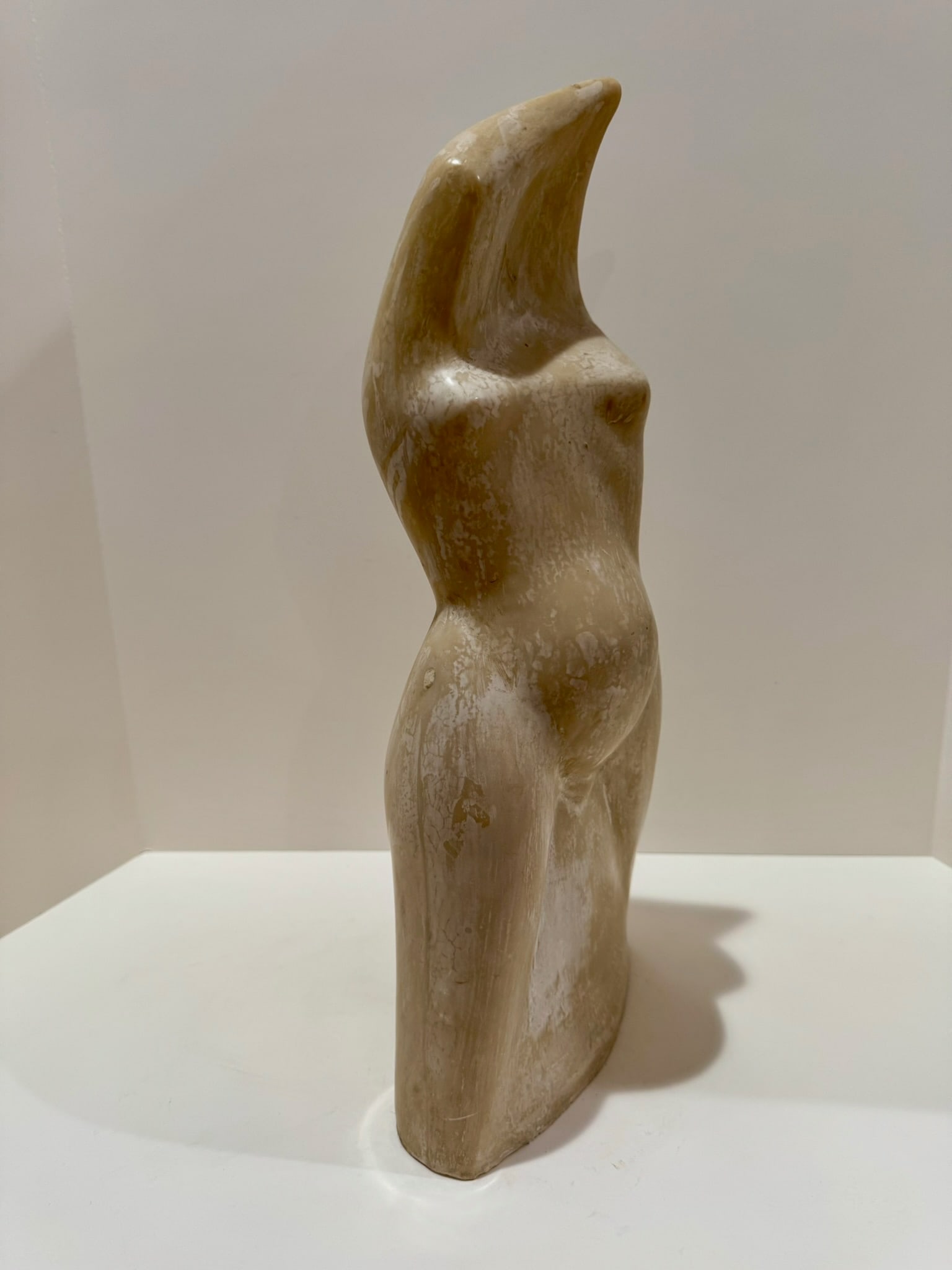 Mid 20th Century Larry Mohr Signed Resin Figurative Sculpture Abstract Female Form Modernist - 5