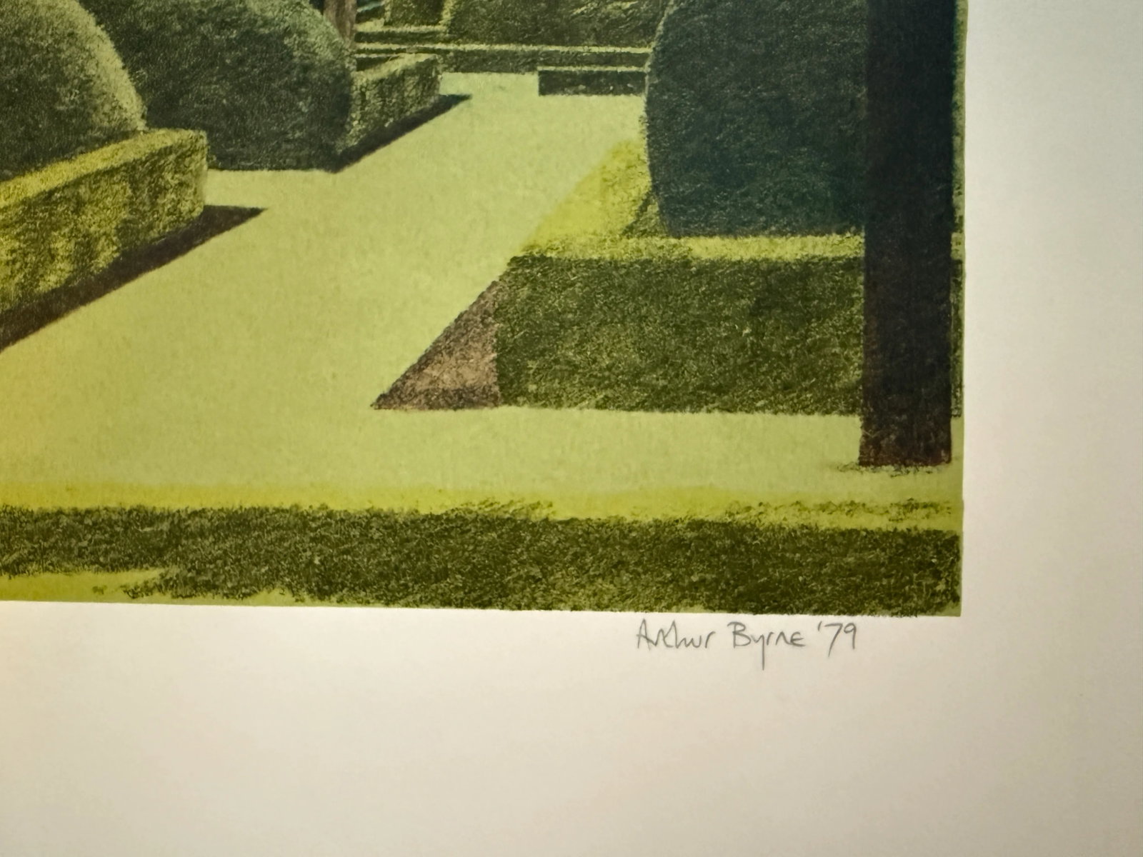 Seriolitograph "Levene Hall I" 4/75 by Arthur Byrne 1979 - 2