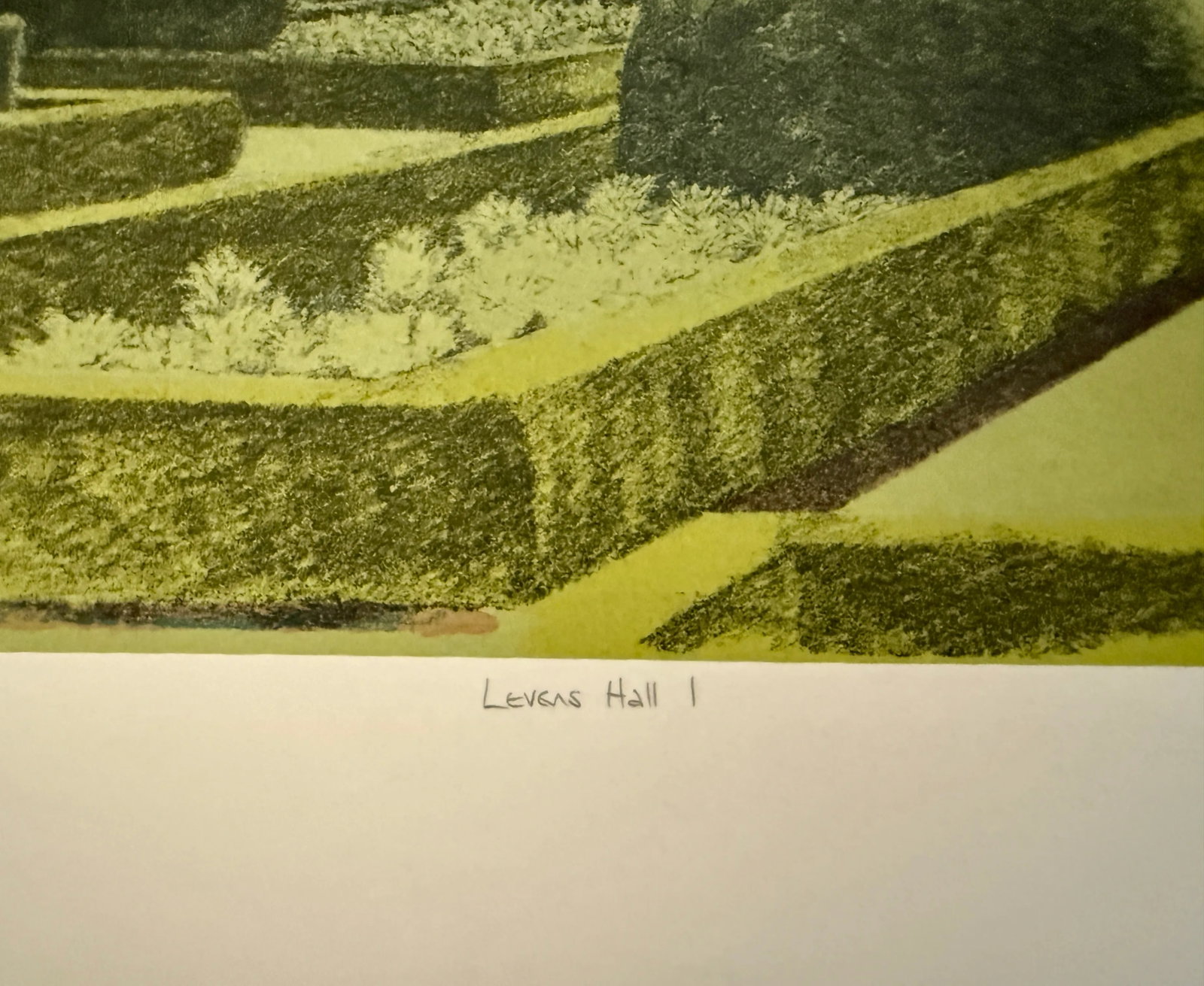 Seriolitograph "Levene Hall I" 4/75 by Arthur Byrne 1979 - 3