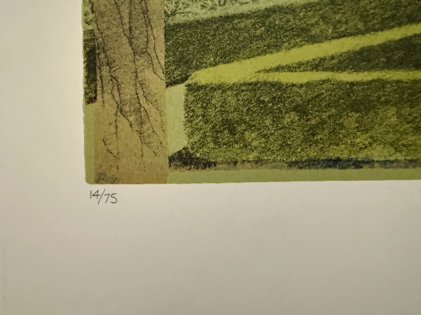 Seriolitograph "Levene Hall I" 4/75 by Arthur Byrne 1979 - 4