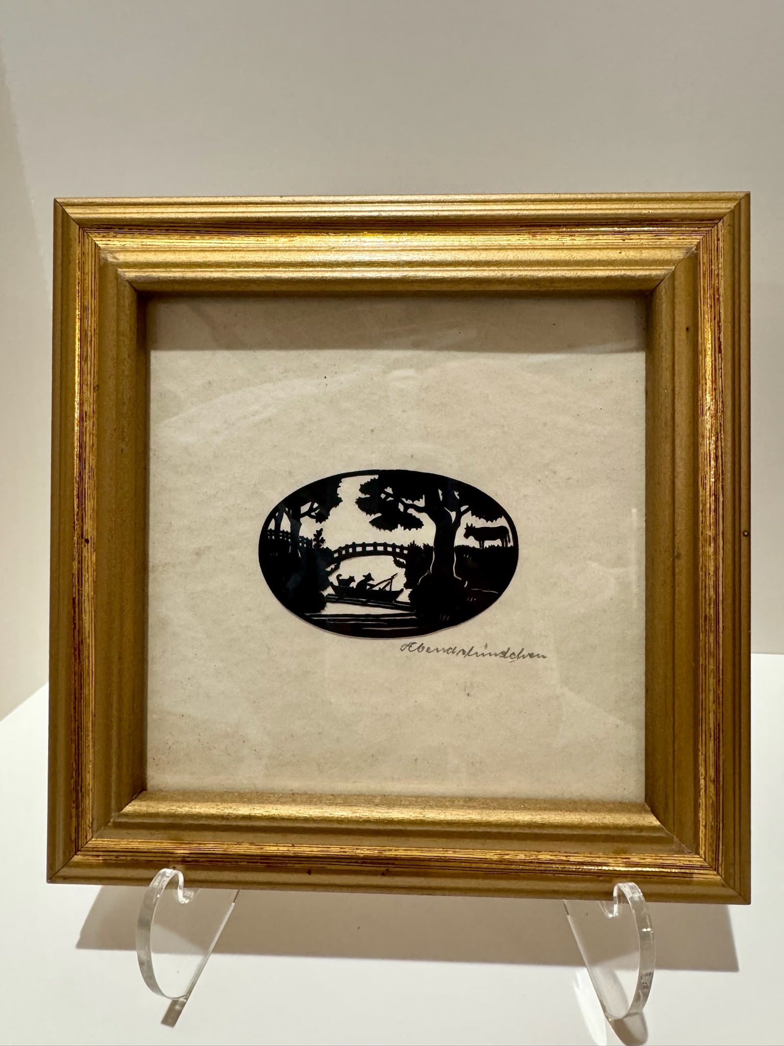 Pair of Early 20th-Century German Silhouette Cut-Paper Artworks - "Abendsplinden" & "Die Karawane", - 5