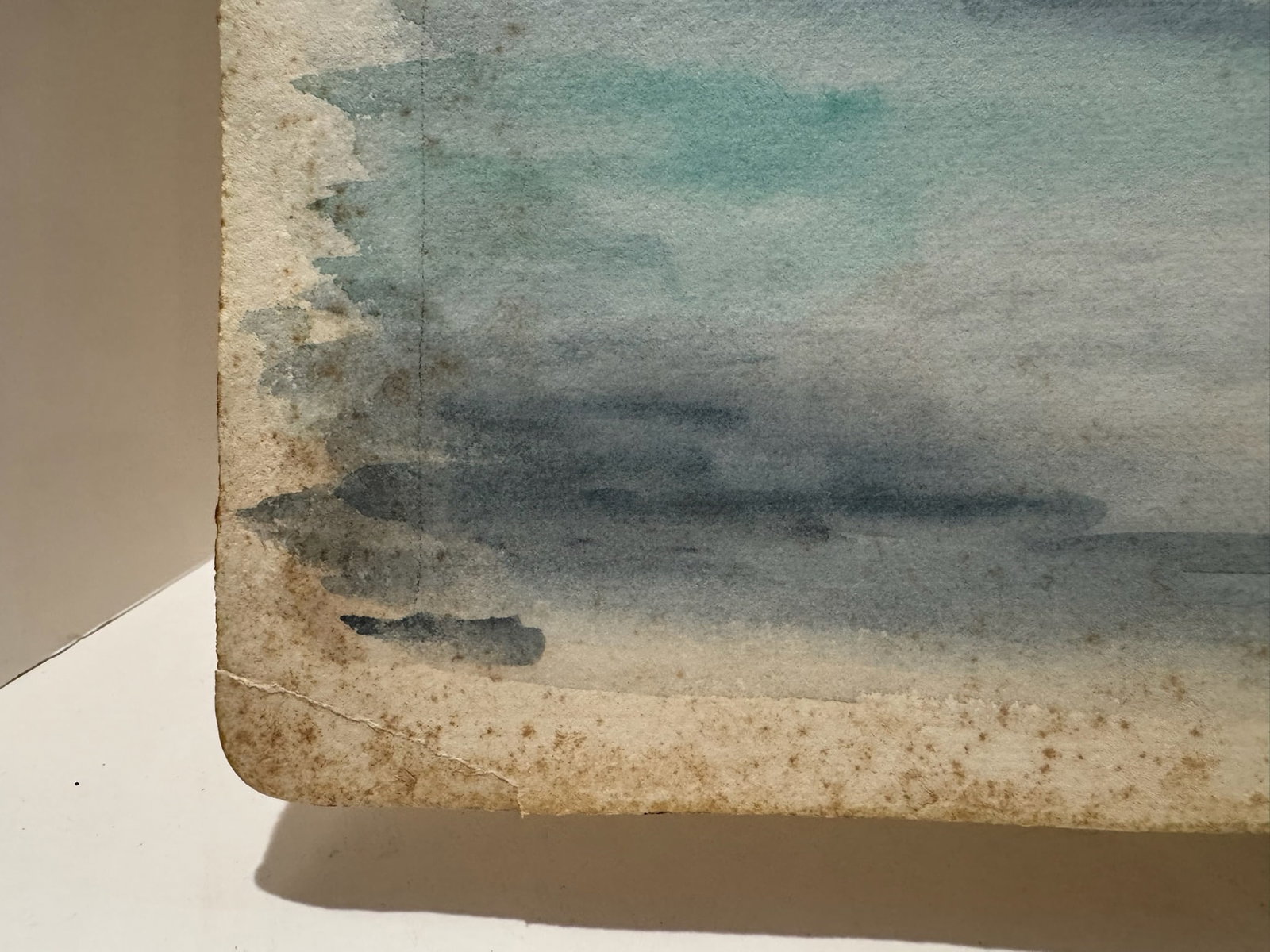 Henry Emil Salloch Original Watercolor on Paper Coastal Bay, 1944. - 4