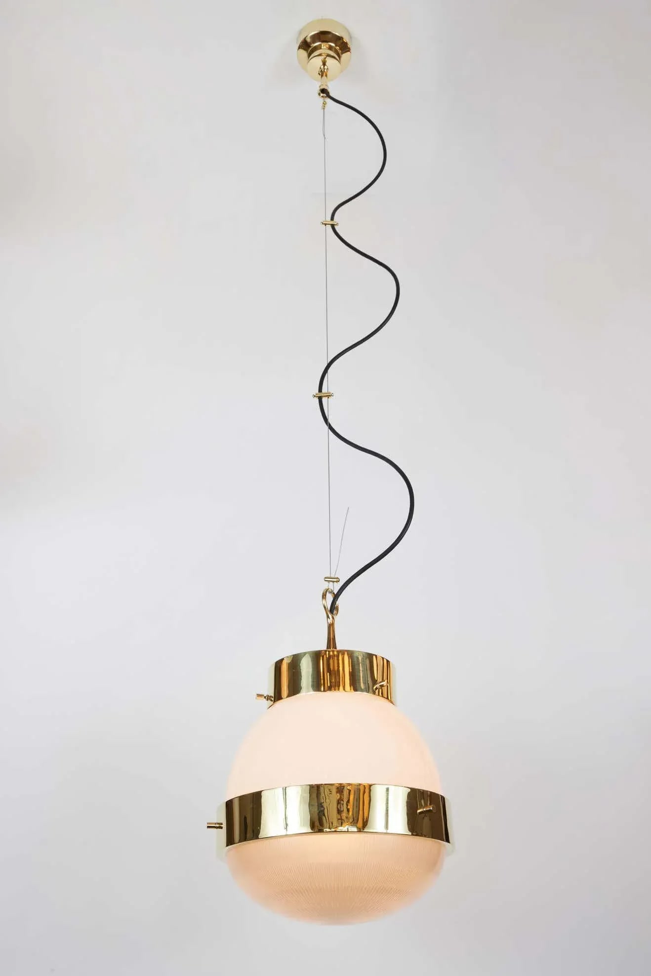 1960s Sergio Mazza Brass 'Delta' Pendant for Artemide - 10