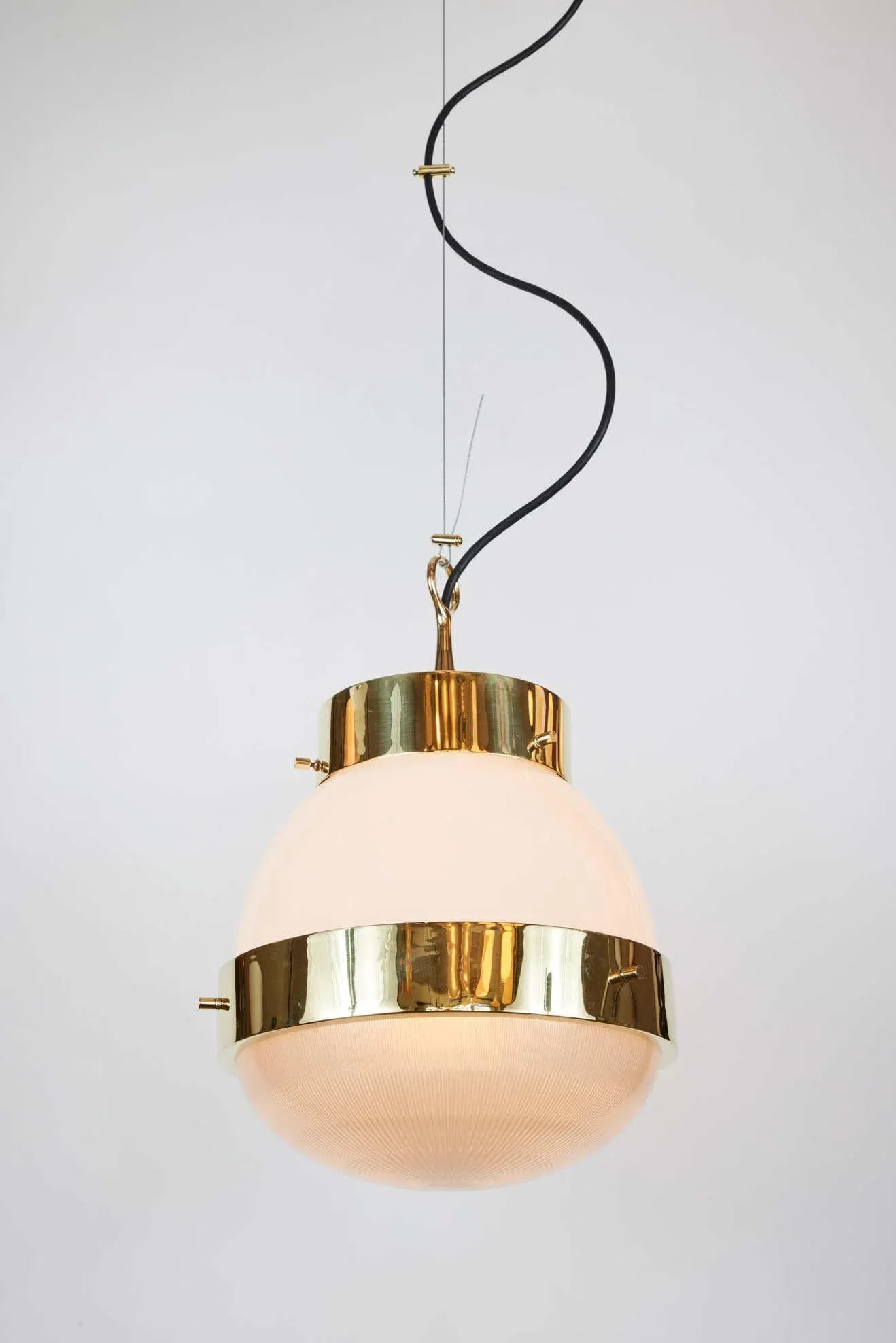 1960s Sergio Mazza Brass 'Delta' Pendant for Artemide - 2