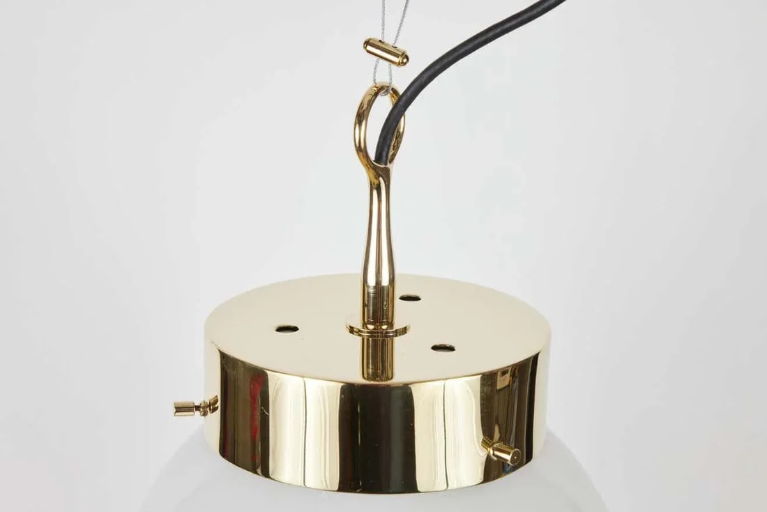 1960s Sergio Mazza Brass 'Delta' Pendant for Artemide - 3