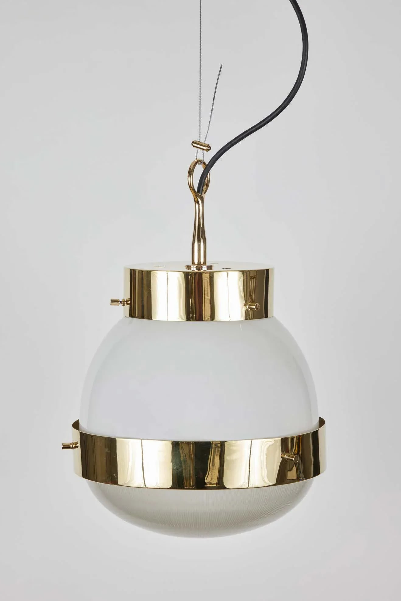 1960s Sergio Mazza Brass 'Delta' Pendant for Artemide - 8