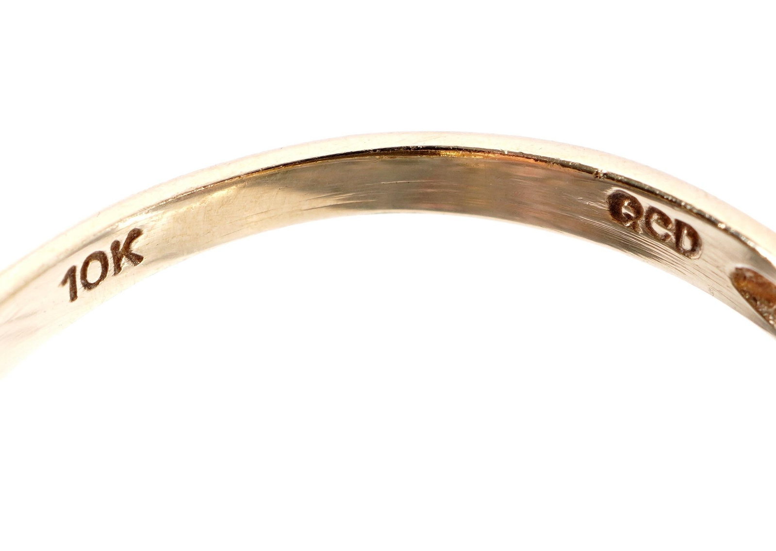 10k Gold Yellow Amethyst Cocktail Ring - 7