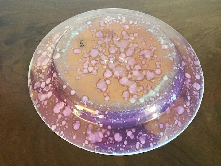 Large Early 19th Century English Wedgwood Creamware Pearlware Pink Moonlight Luster Lustre Dinner Pl - 6