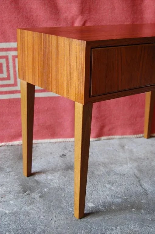 Vintage Swedish Mid-Century Small Teak Console or End Table - 5