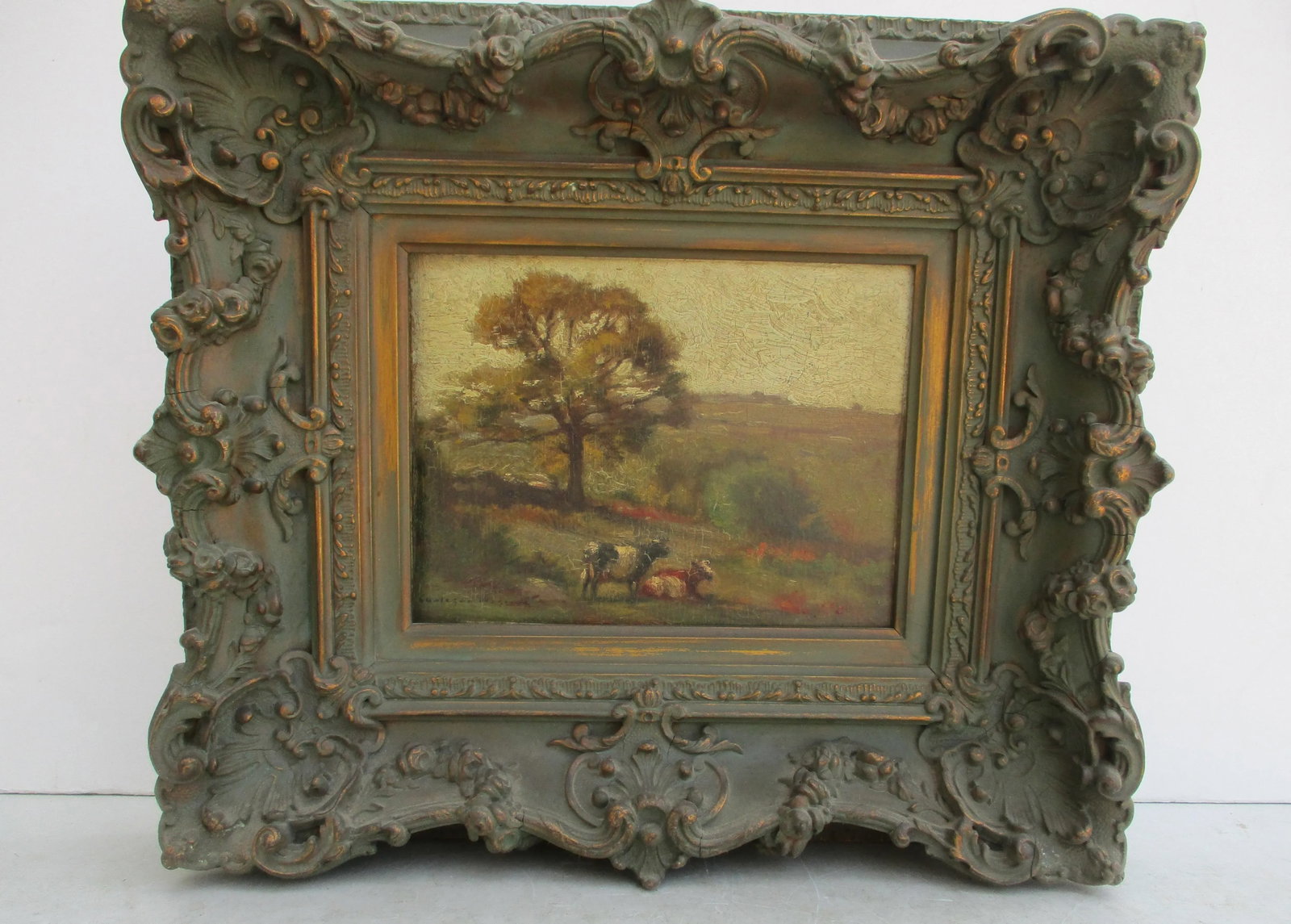 Carleton Wiggins Oil on Panel Pastoral With Cattle - 3