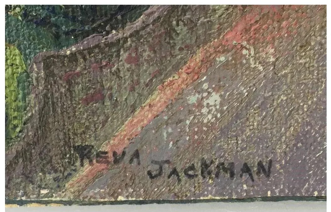 Reva Jackman Oil Painting - Hills of Fiesole Italy - 3