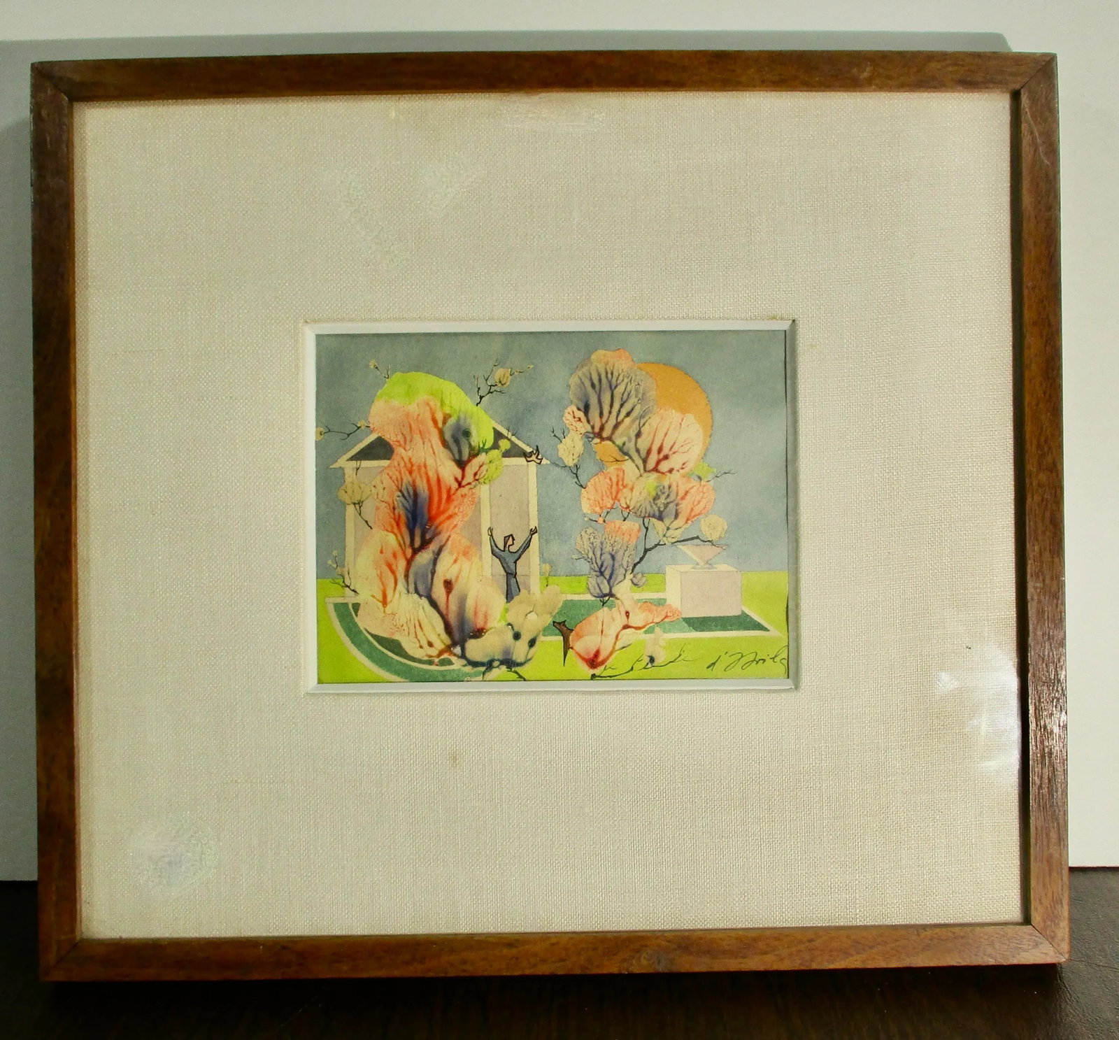 Fine Art Mono Print by d'Avila Circa 1950s' - 2