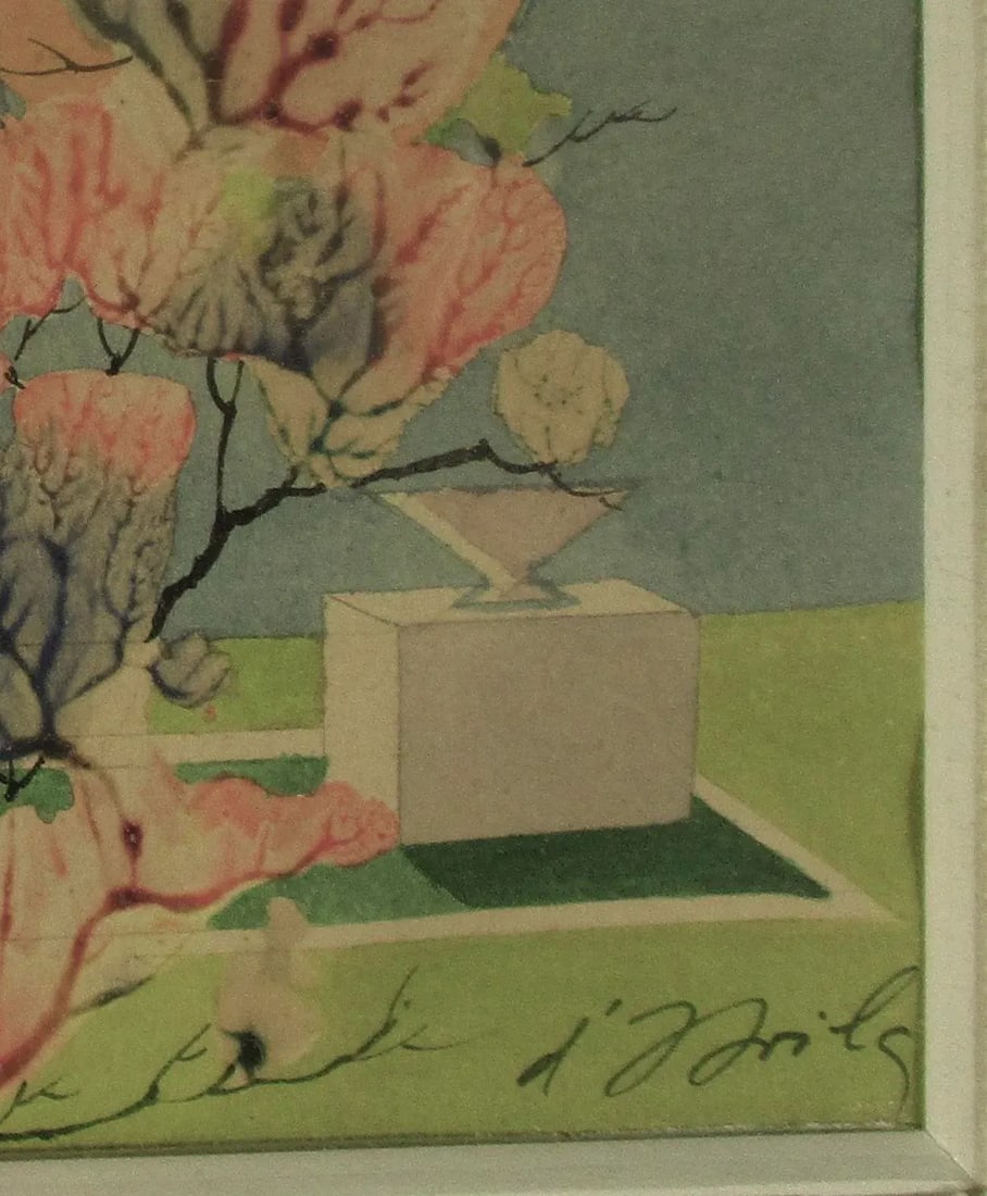 Fine Art Mono Print by d'Avila Circa 1950s' - 5