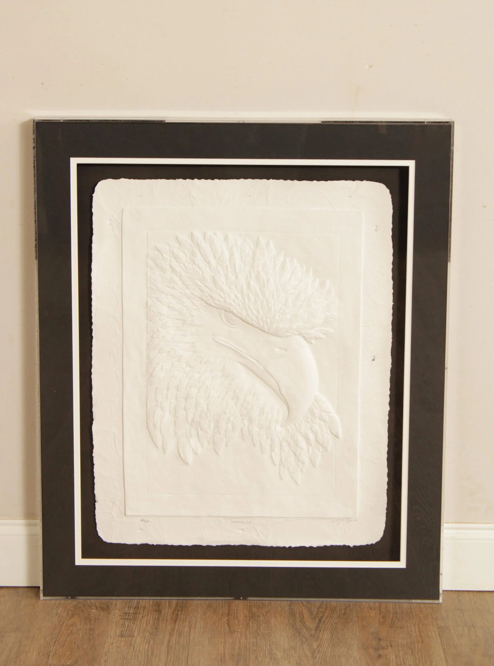 Roy Windfree 'Watchful Eye' Eagle Embossed Print - 2