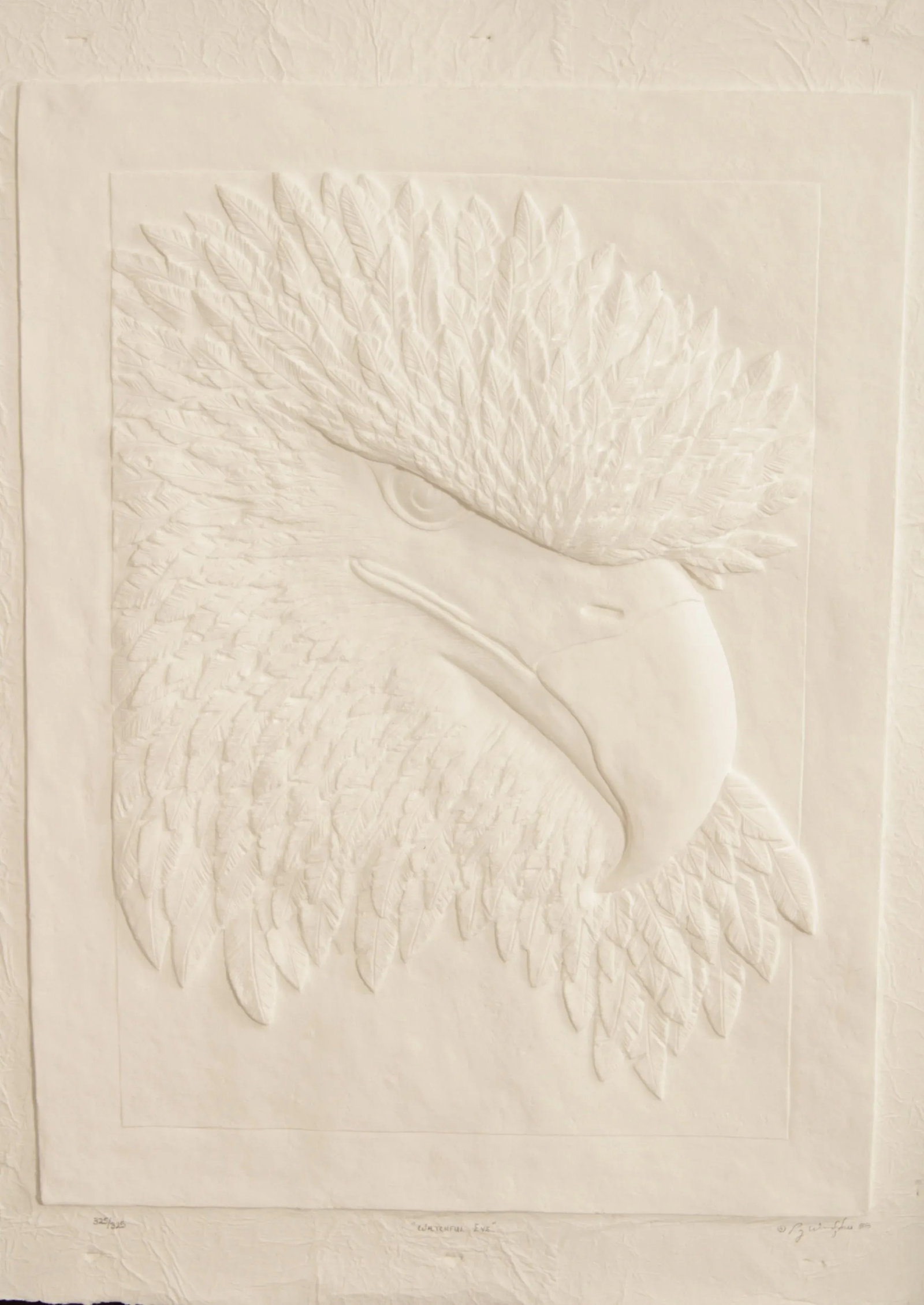 Roy Windfree 'Watchful Eye' Eagle Embossed Print - 7