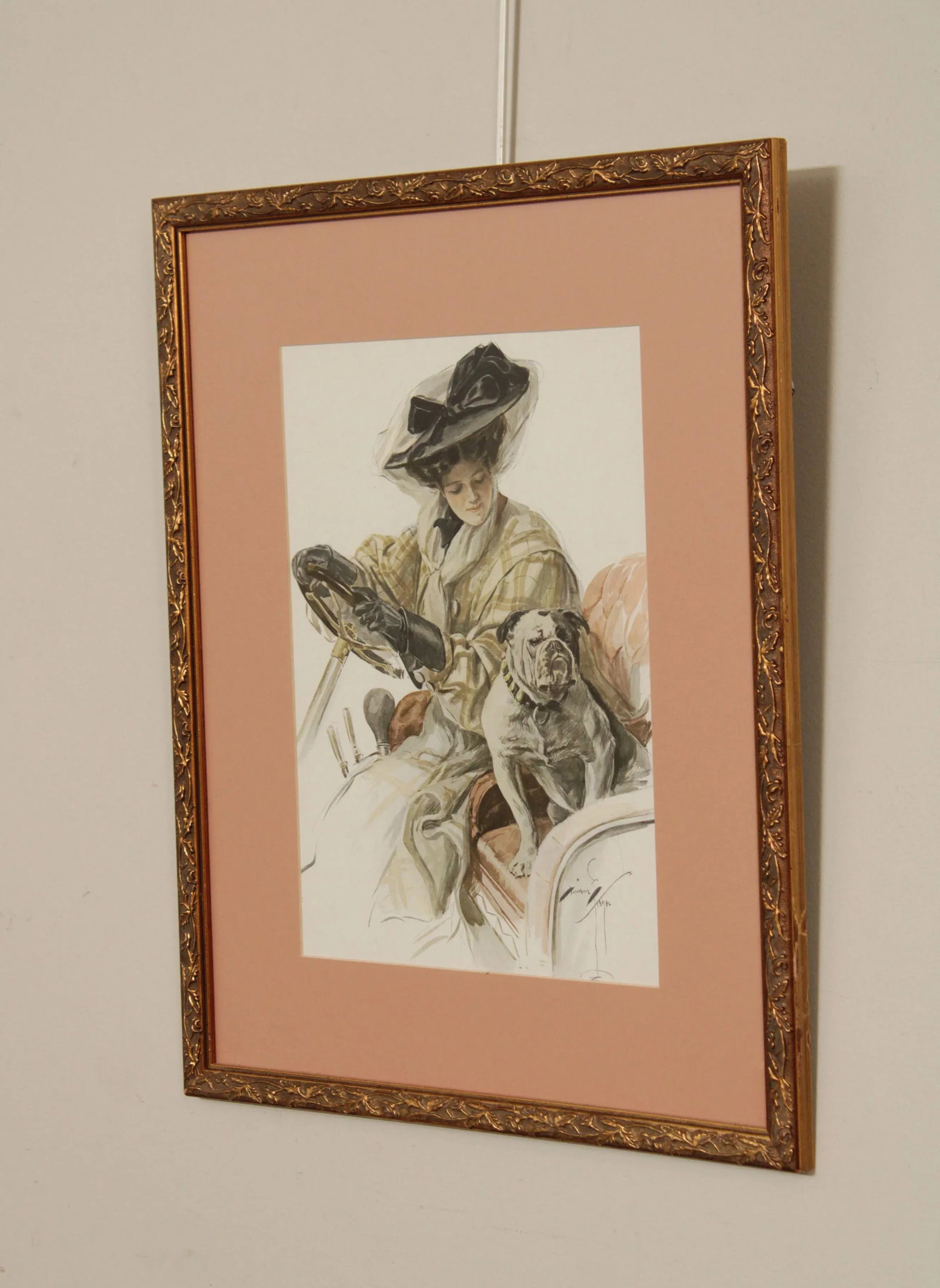 Harrison Fisher 'A Lucky Dog' Illustration Art Print - 8