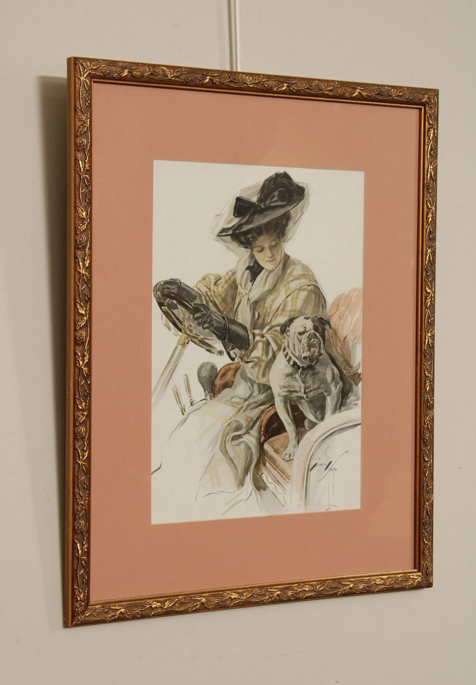 Harrison Fisher 'A Lucky Dog' Illustration Art Print - 9