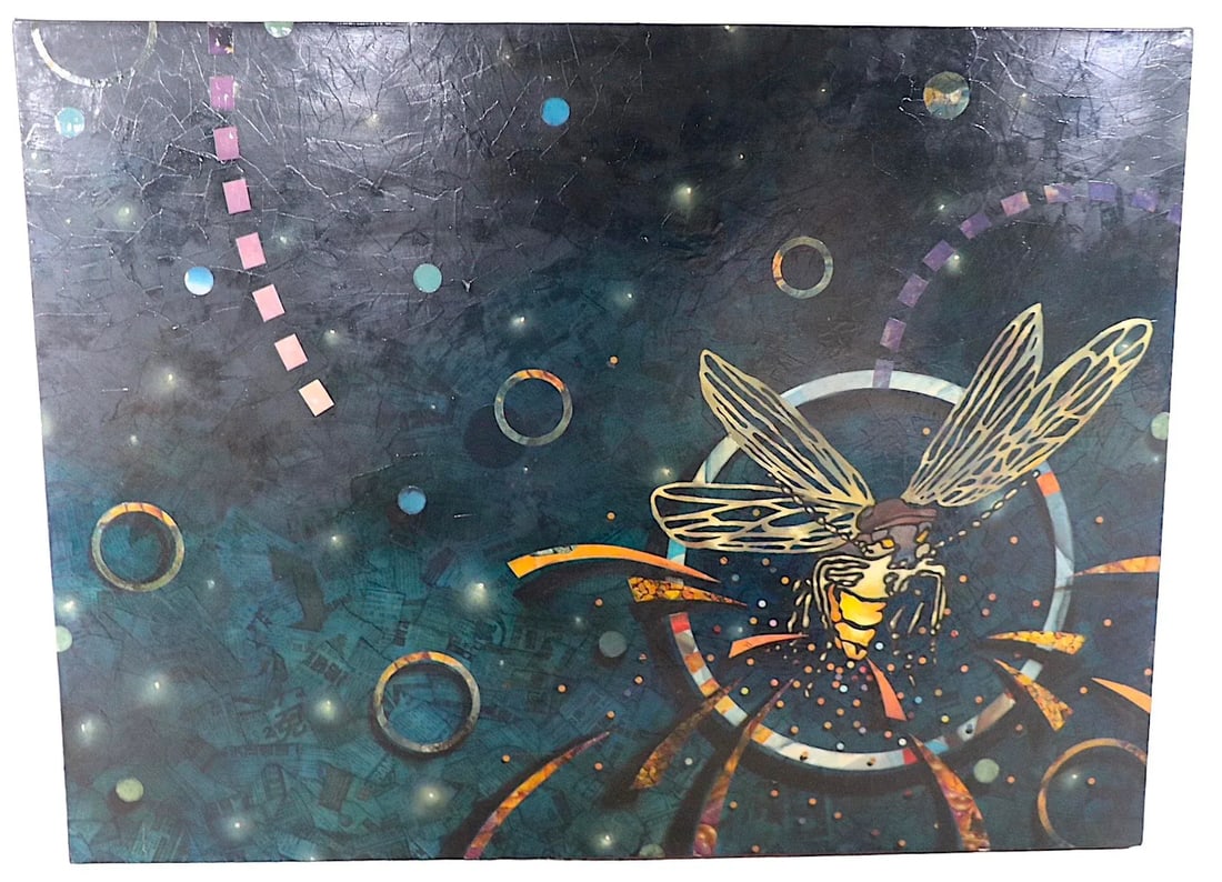 Decoupage Painting by Troy Ny Artist Christopher Murray C. 2001 - 4