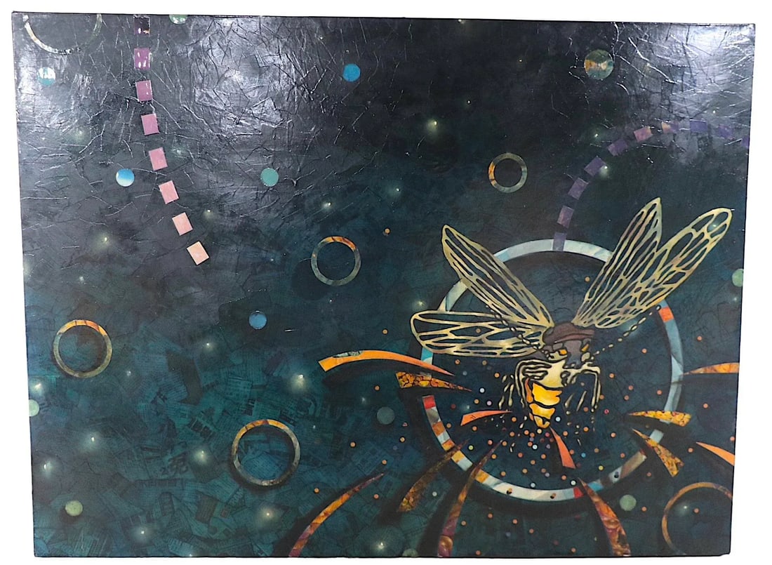 Decoupage Painting by Troy Ny Artist Christopher Murray C. 2001 - 5