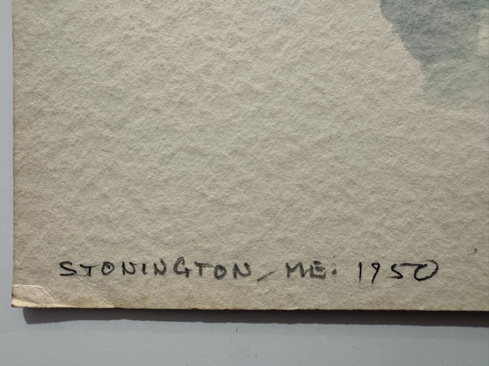 Henry Emil Salloch Original Watercolor on Paper Stonington, Maine. 1950. - 4