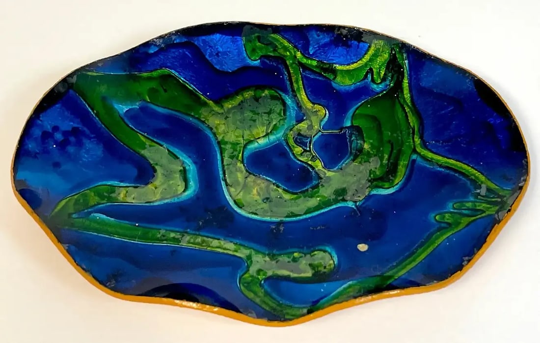 Mid 20th Century Italian Mid- Century Diminutive Murano Asymmetrical Glass Vide-Poche - 3