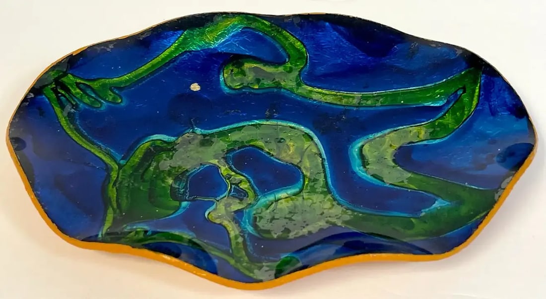 Mid 20th Century Italian Mid- Century Diminutive Murano Asymmetrical Glass Vide-Poche - 5