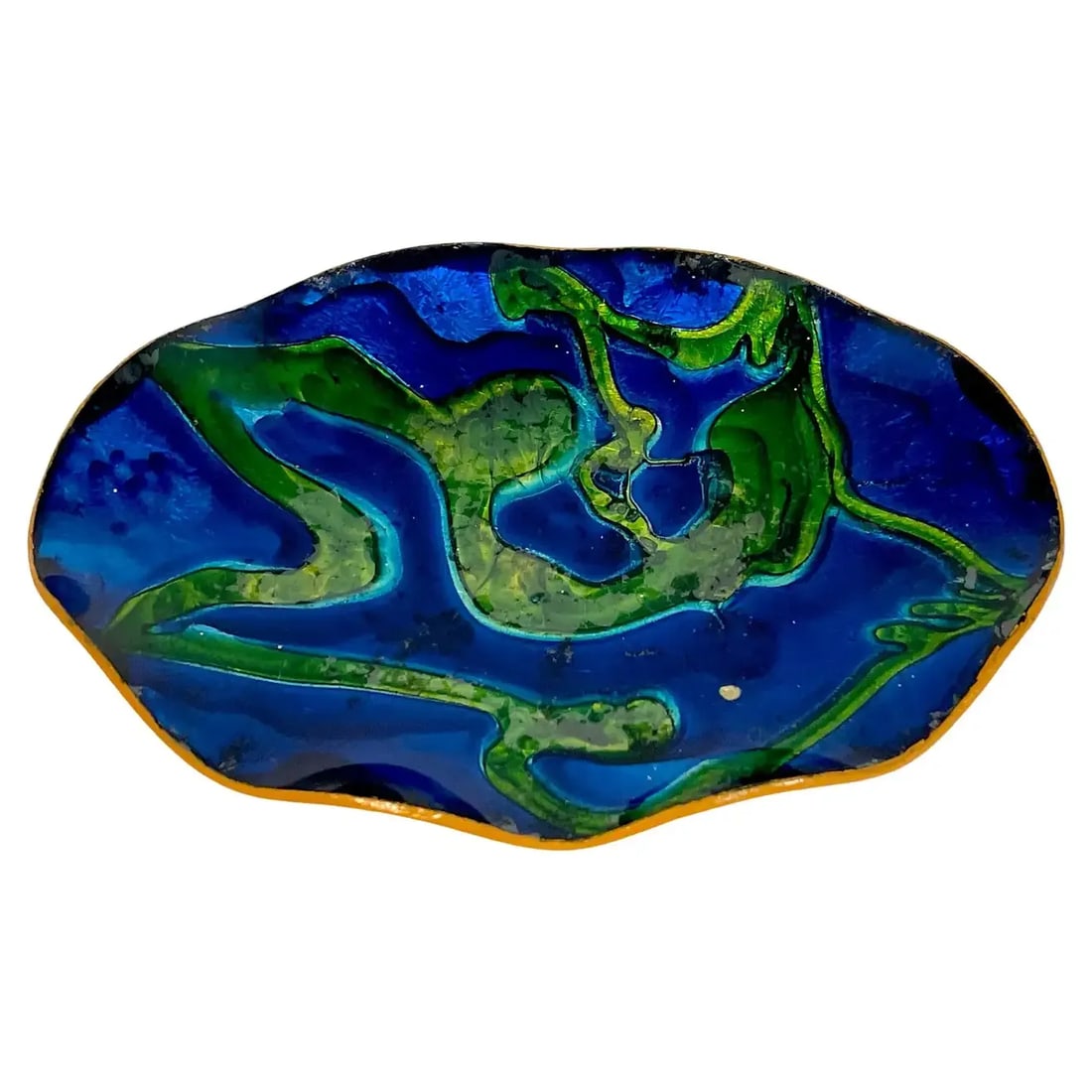 Mid 20th Century Italian Mid- Century Diminutive Murano Asymmetrical Glass Vide-Poche - 7