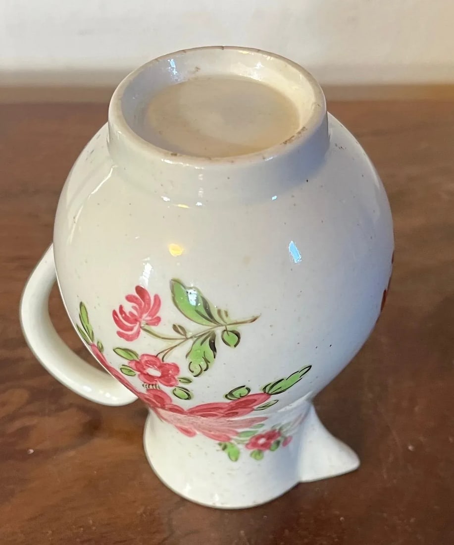 Antique 18th Century Chinese Export Porcelain Sparrow Beak Cream Jug in Famille Rose Glaze - 6