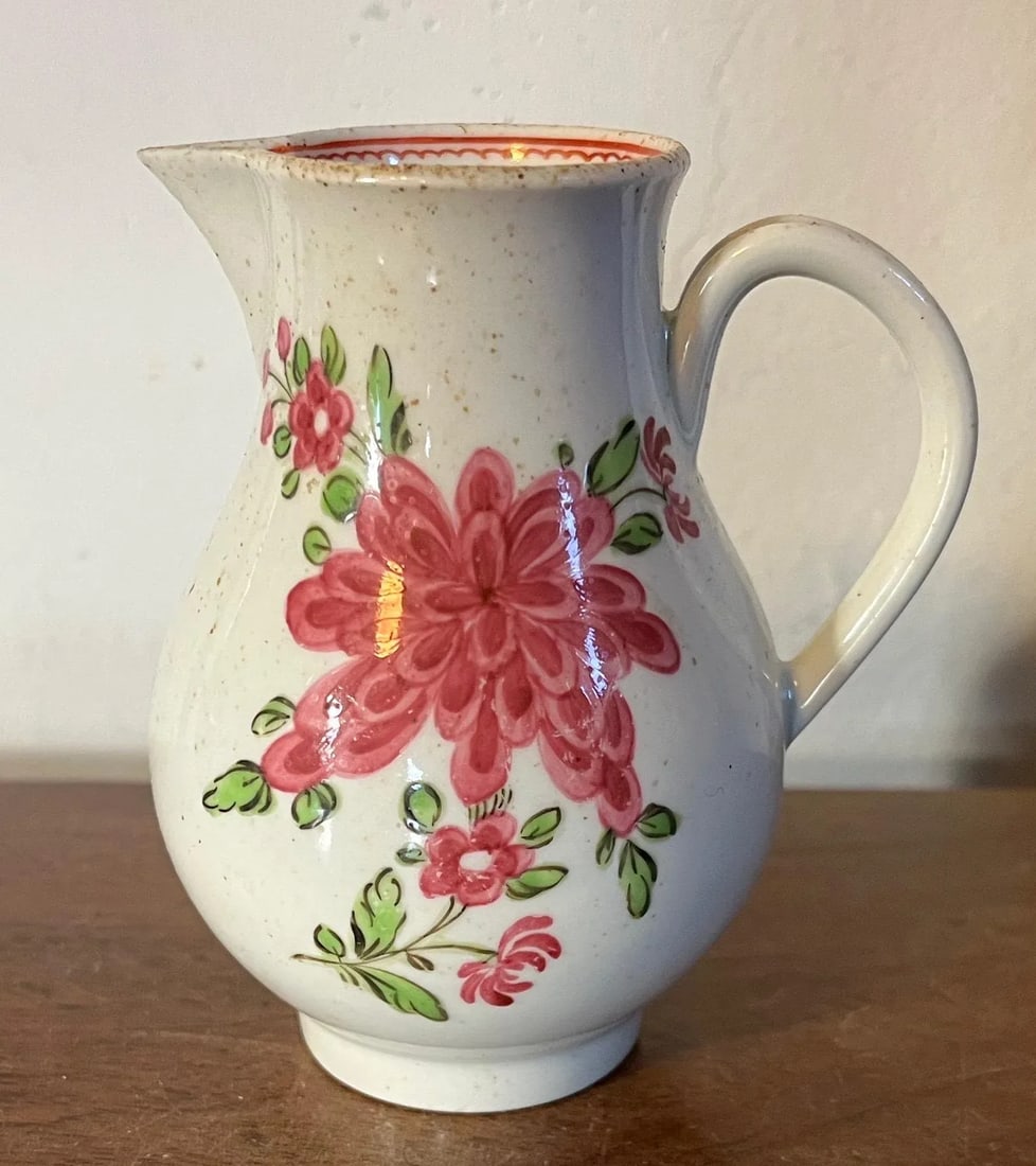Antique 18th Century Chinese Export Porcelain Sparrow Beak Cream Jug in Famille Rose Glaze - 7