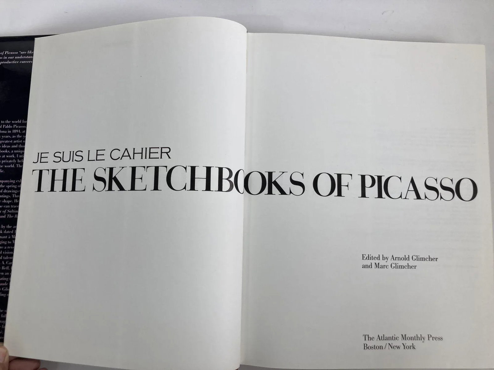 1986 The Sketchbooks of Picasso "Je Suis Le Cahier" Hardcover Book 1st Edition - 8