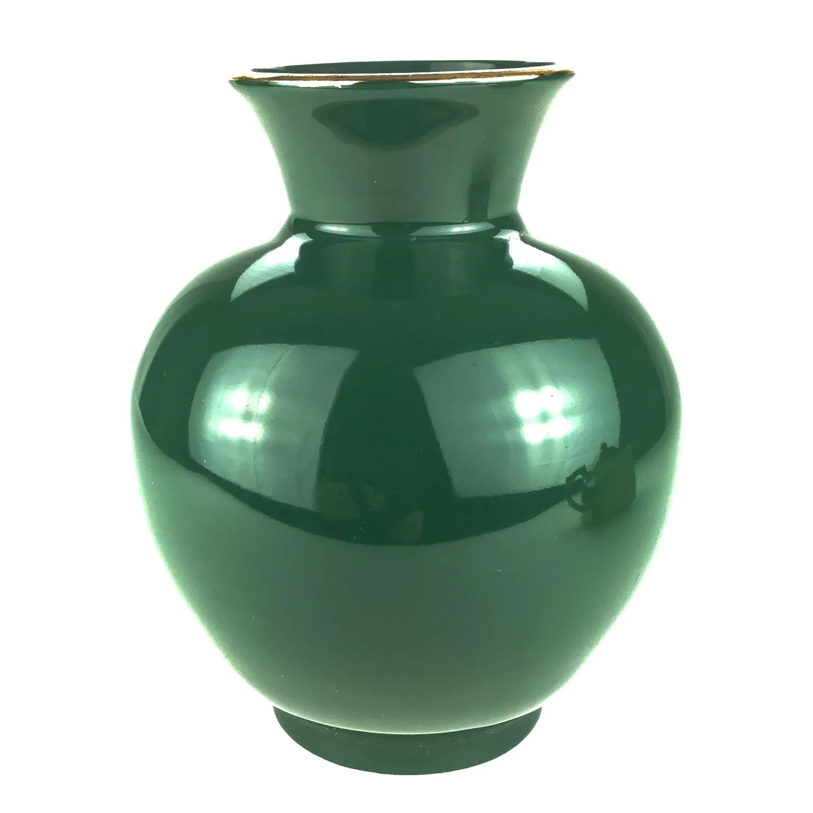 Peacock Decorated Round Porcelain Vase Made in Japan - 6