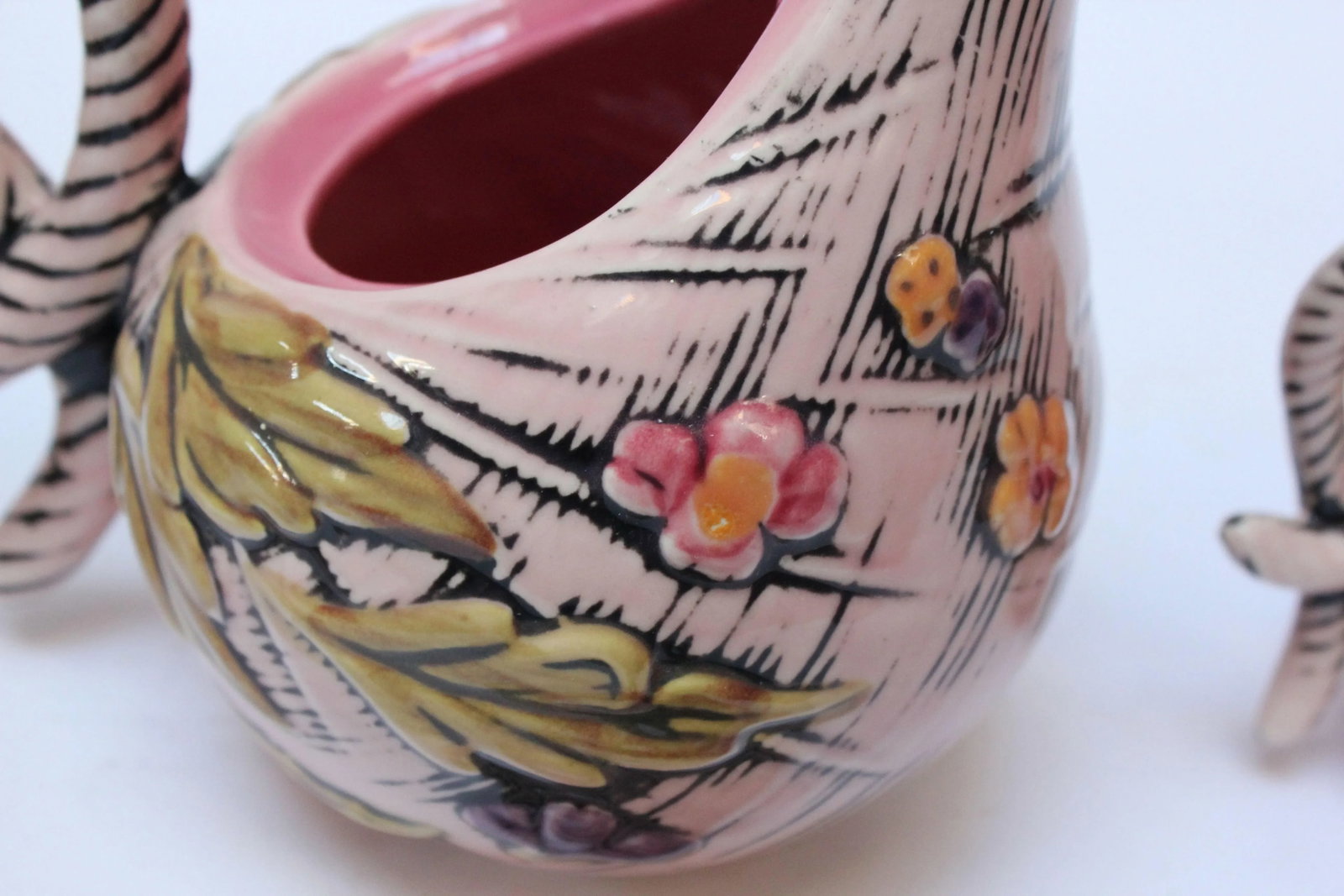 1950s Hull Pottery "Blossom Flite" Tea Service- 3 Pieces - 6