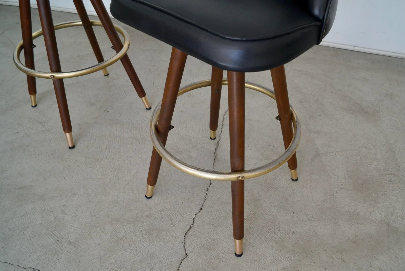 Mid-Century Modern Bar Stools - a Pair - 11