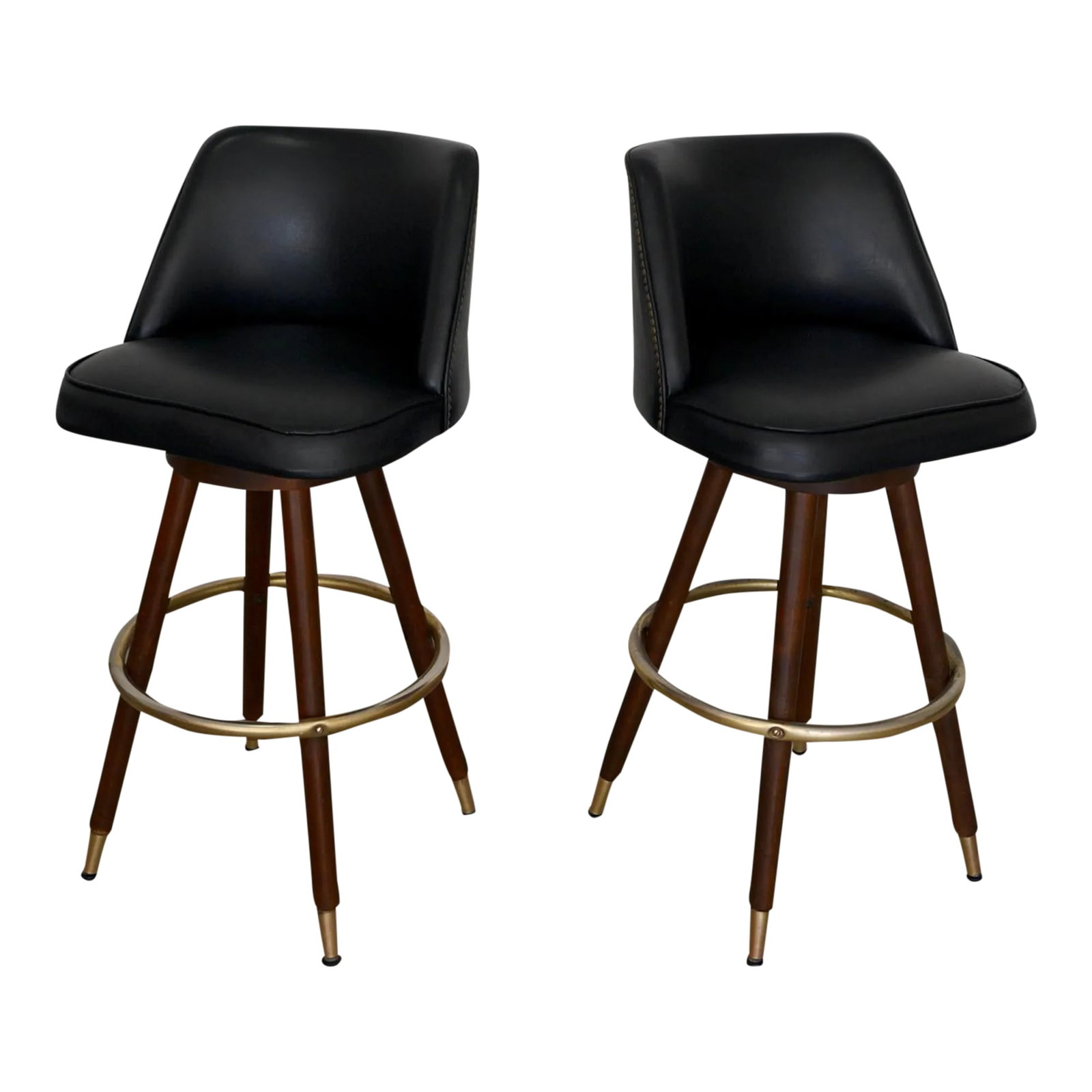 Mid-Century Modern Bar Stools - a Pair (1 of 13)
