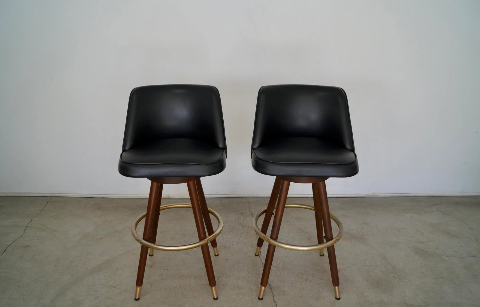 Mid-Century Modern Bar Stools - a Pair - 2
