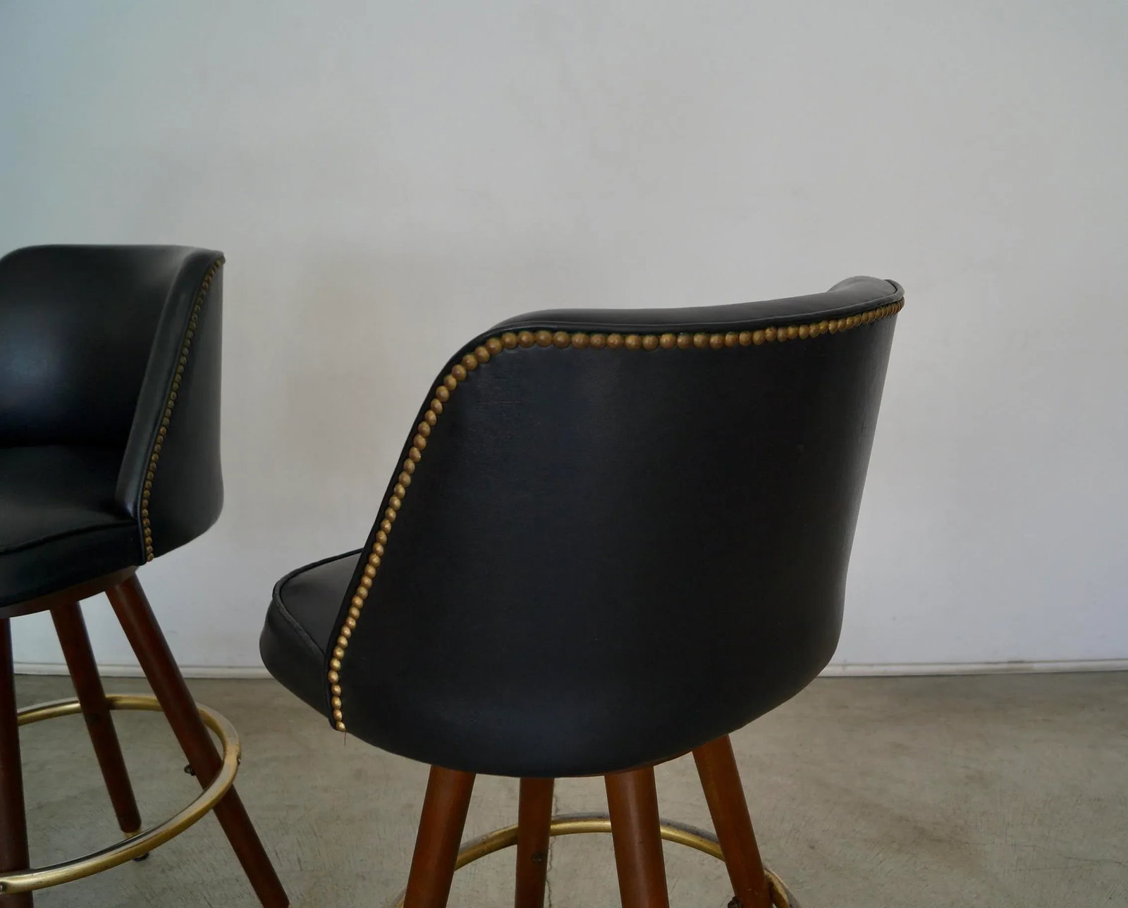 Mid-Century Modern Bar Stools - a Pair - 9