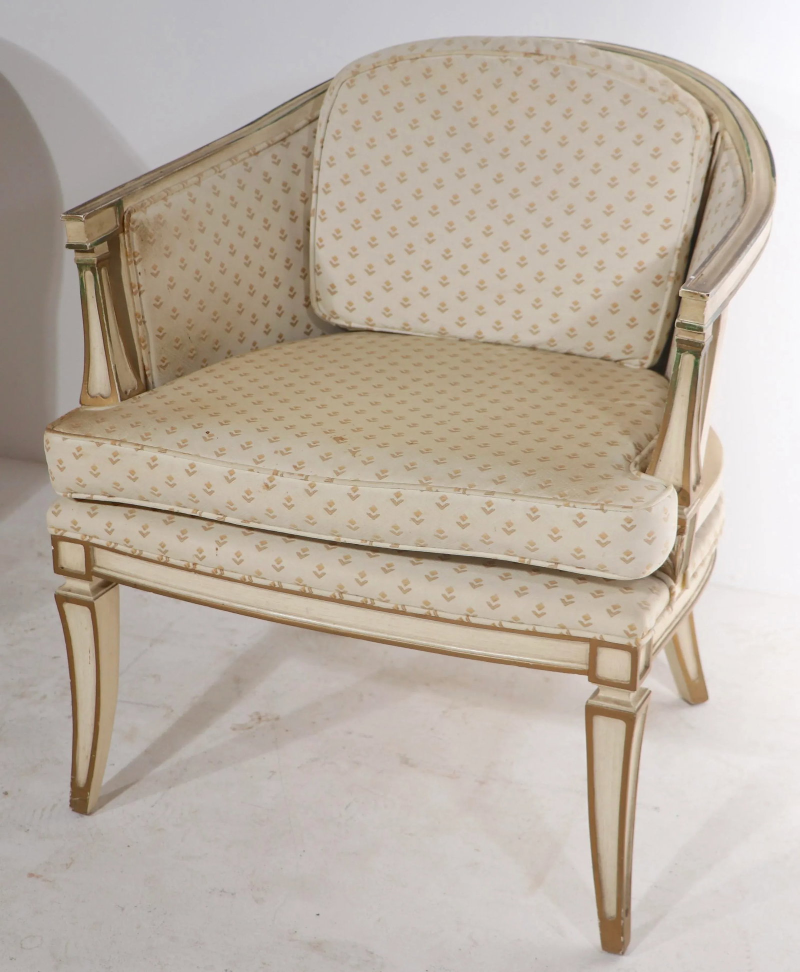 Mid Century Hollywood Regency Tub Chairs After Parzinger - a Pair - 2