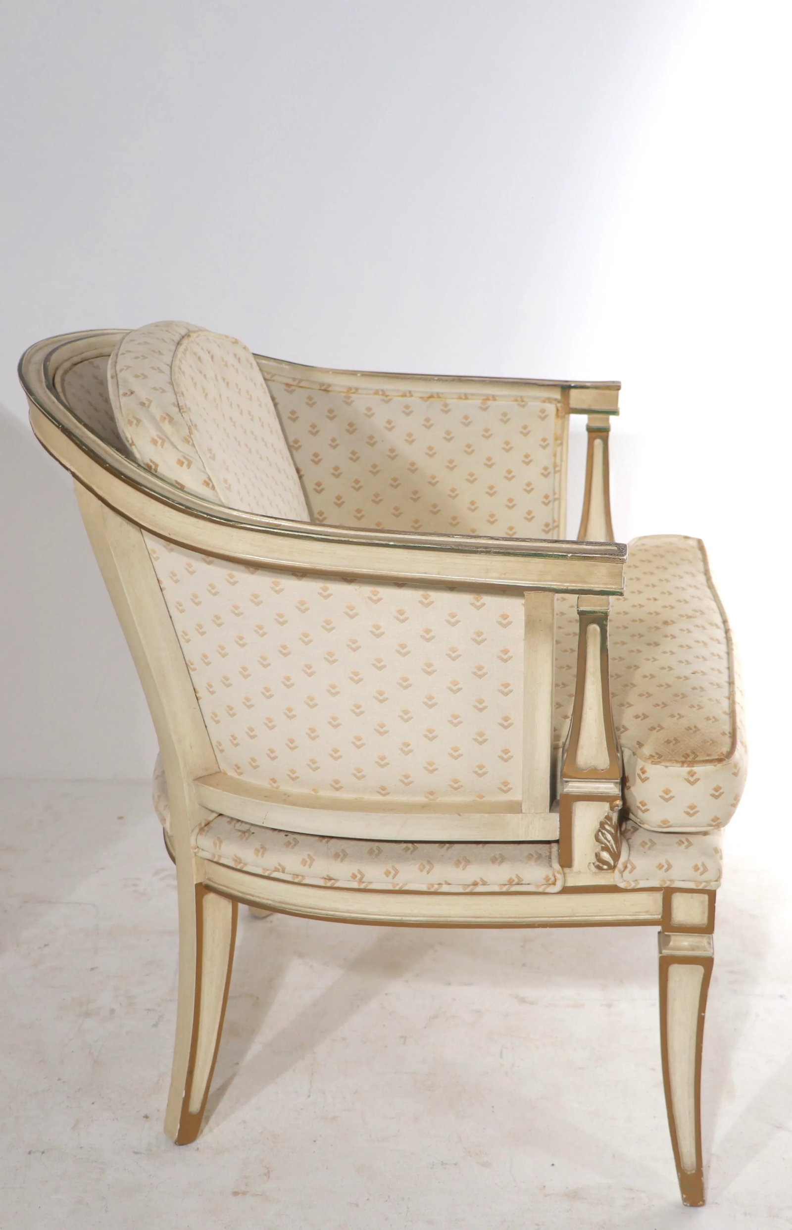 Mid Century Hollywood Regency Tub Chairs After Parzinger - a Pair - 3