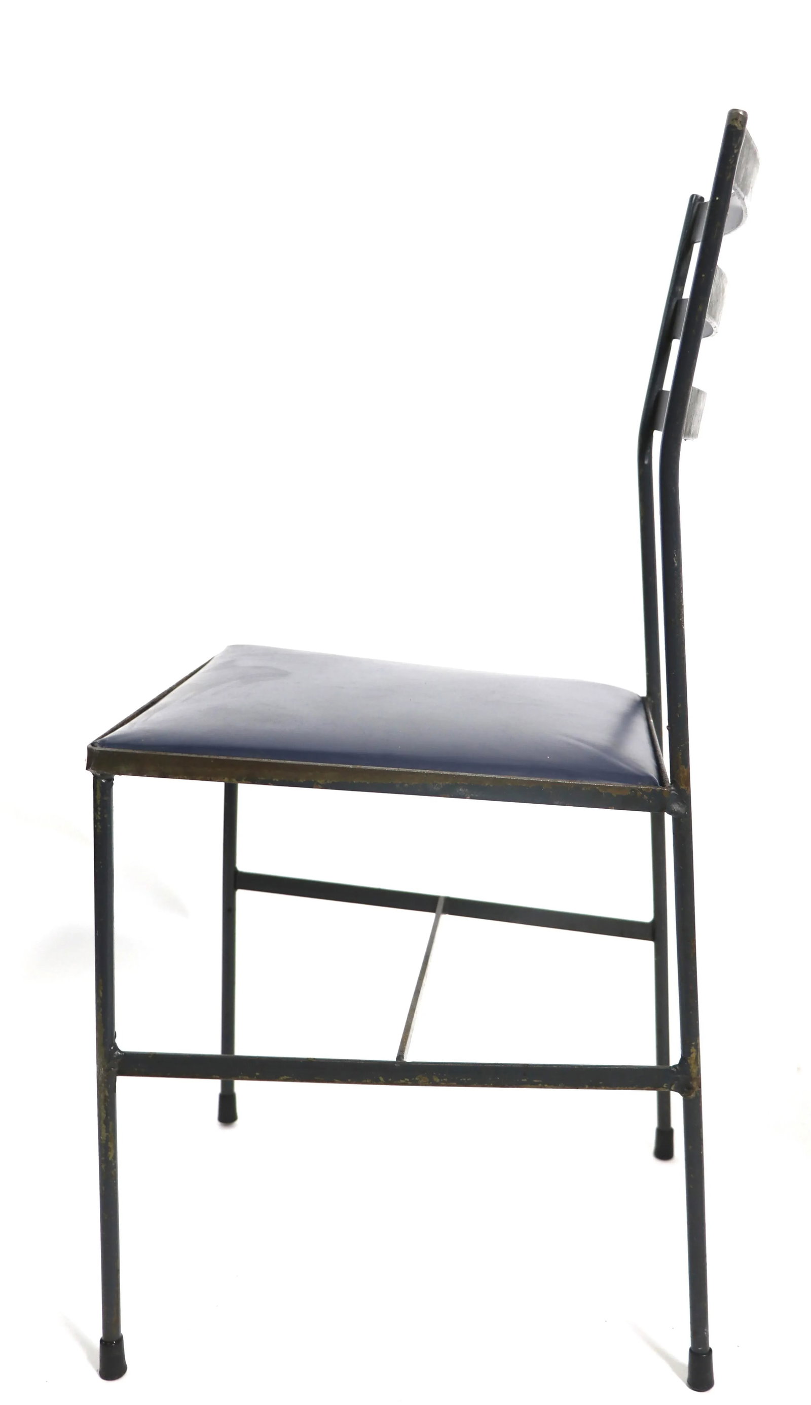 Pr. Mid Century Wrought Iron Side Chairs in the Style of Arbuck McCobb Nelson - 3