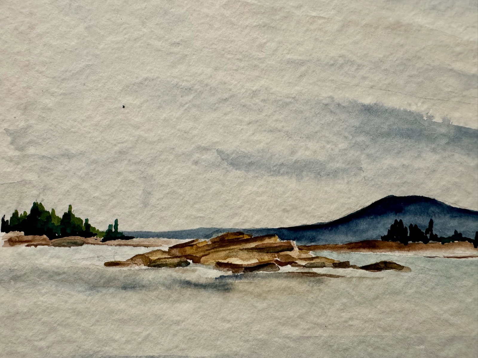 Henry Emil Salloch Original Watercolor on Paper Mount Desert Island, Maine. 1948. - 2