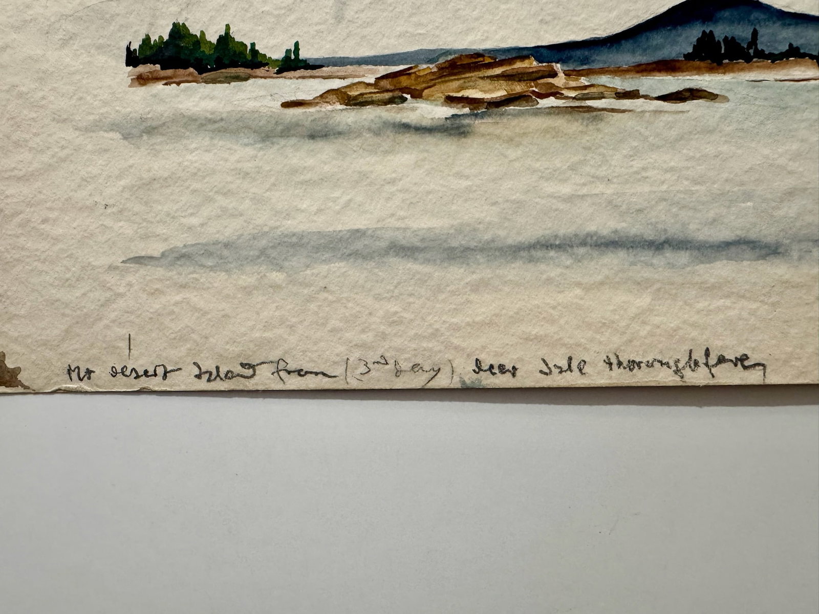 Henry Emil Salloch Original Watercolor on Paper Mount Desert Island, Maine. 1948. - 4