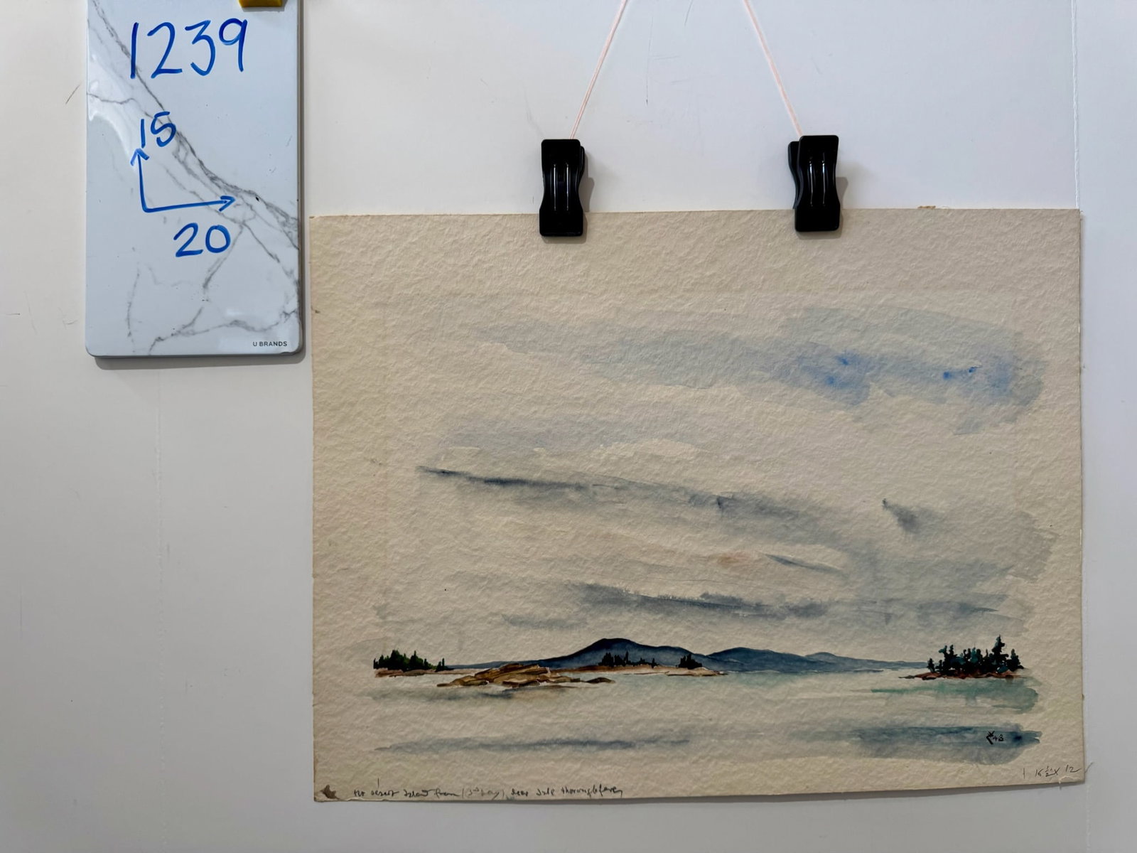 Henry Emil Salloch Original Watercolor on Paper Mount Desert Island, Maine. 1948. - 8