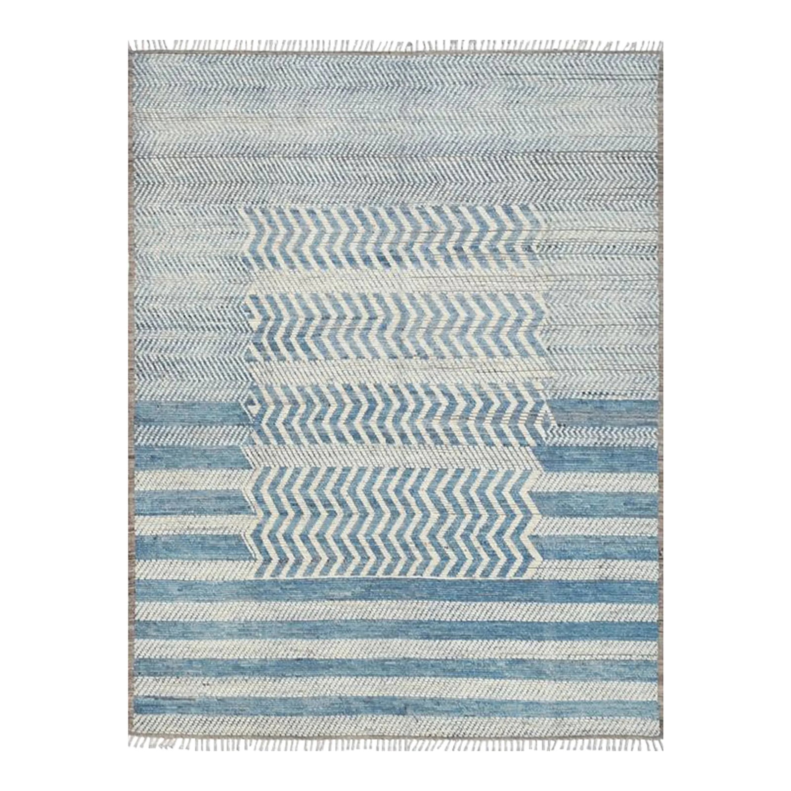 2020s Hand Knotted Morraccan Rug. 07'11" X 09'09" (1 of 5)